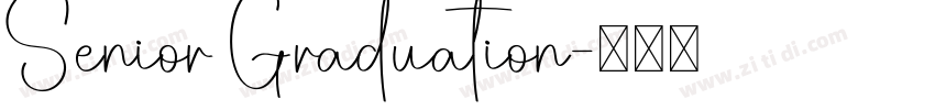 Senior Graduation字体转换